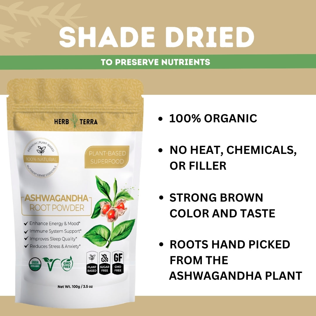 Organic Ashwagandha Powder 100g