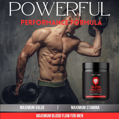 Alpha Male Max | 80 Capsules | Elite Performance Complex