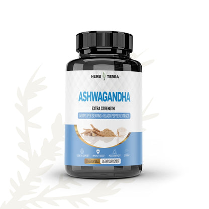 Ashwagandha Capsules 1450mg - Stress & Anxiety Relief