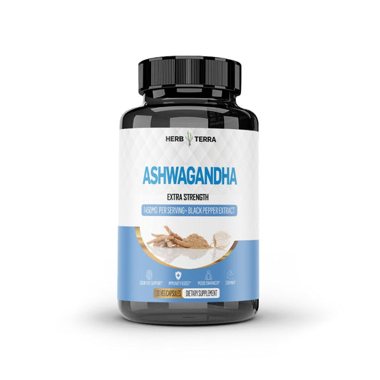 Ashwagandha Capsules 1450mg - Stress & Anxiety Relief