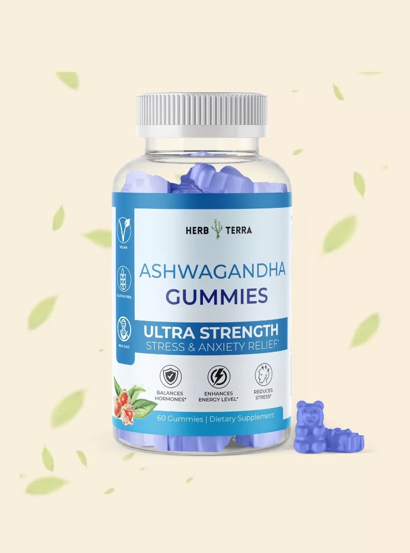 Ashwagandha Gummies | 60 Gummies | Stress Relief &amp; Well-Being