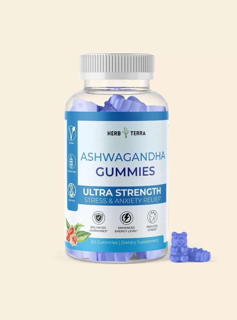 Ashwagandha Gummies | 60 Gummies | Stress Relief &amp; Well-Being