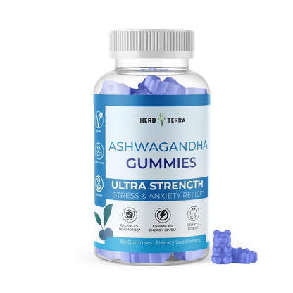 Ashwagandha Gummies | 60 Gummies | Stress Relief & Well-Being