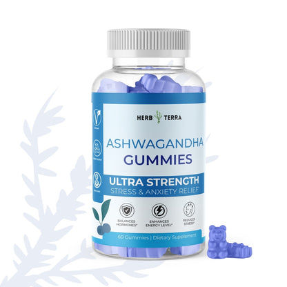 Ashwagandha Gummies | 60 Gummies | Stress Relief & Well-Being