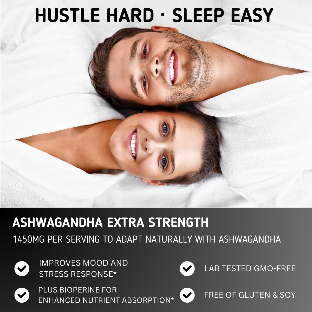 Ashwagandha Capsules 1450mg - Stress & Anxiety Relief