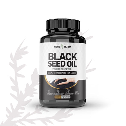 Black Seed Oil Capsules 1000mg | Habbatus Sauda Supplement