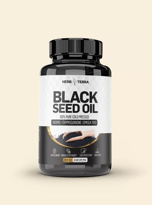 Black Seed Oil Capsules 1000mg | Habbatus Sauda Supplement