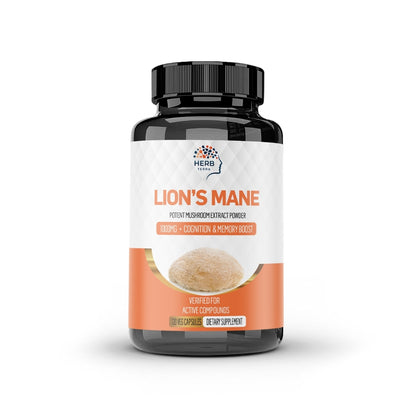 Lion’s Mane Mushroom Cognition | Brain Clarity | 120 Capsules