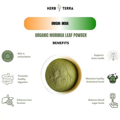 Organic Moringa Leaf Powder 100g | Ultimate Superfood