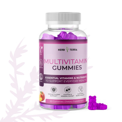 Multivitamin Gummies | 60 Gummies | Complete Daily Nutrition (Gummy Colour May Vary)