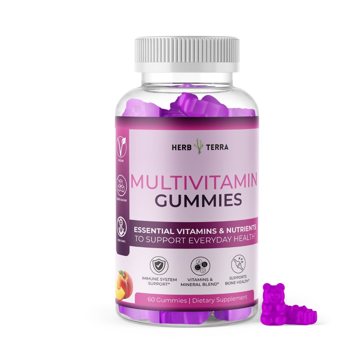 Multivitamin Gummies | 60 Gummies | Complete Daily Nutrition (Gummy Colour May Vary)