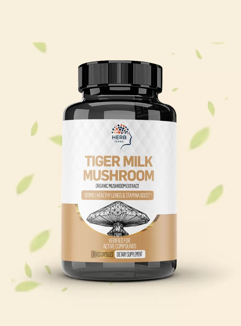 Tiger Milk Mushroom 虎乳芝 | 80 Capsules | (Lignosus Rhino)