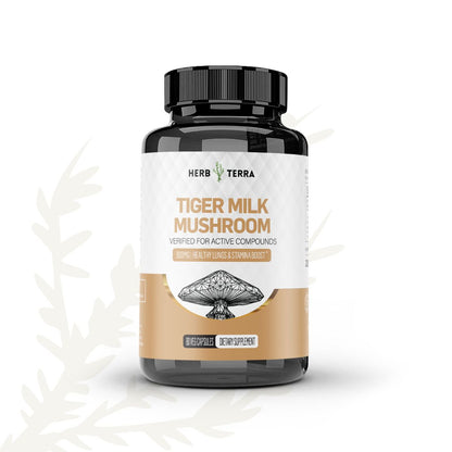 Tiger Milk Mushroom 虎乳芝 | 80 Capsules | (Lignosus Rhino)