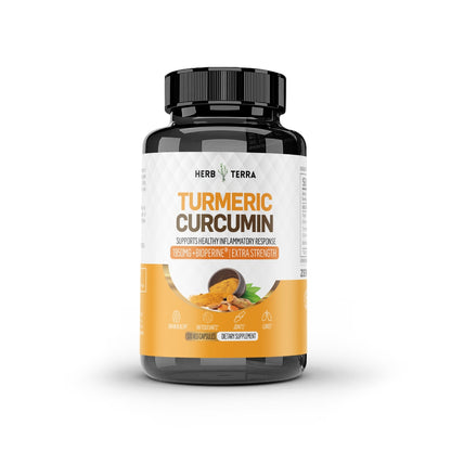 Turmeric Curcumin with Black Pepper | 120 Capsules