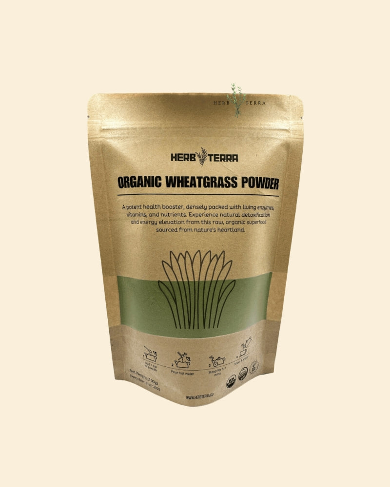 Organic Wheatgrass Powder 100g | Nutrient Powerhouse | Optimized Detox