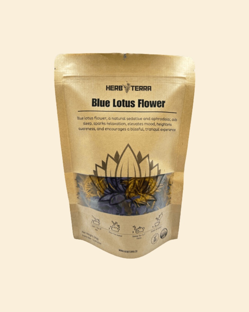 Premium Egyptian Blue Lotus Flower Dreamy Herb Herb Terra