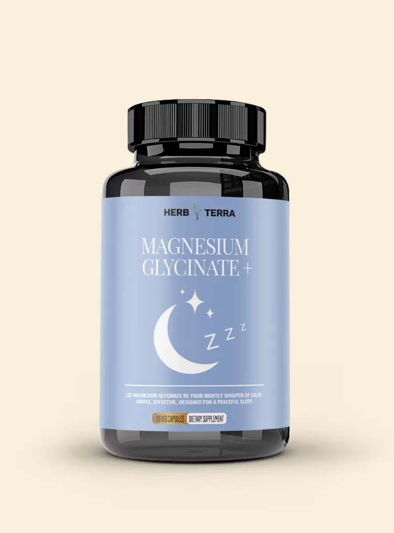 magnesium glycinate supplement bottle