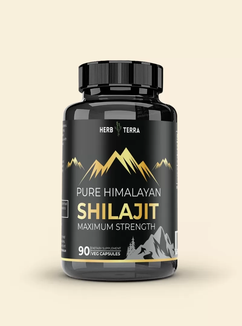 Shilajit Capsules supplement bottle